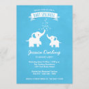 Recherche de blue elephant baby shower invitations Moderne