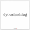 Recherche de hashtags voiture autocollants Médias
