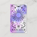 Search for psychic medium business cards Fortune teller