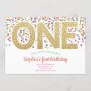 Recherche de baby girl 1st birthday invitations Parties scintillant or