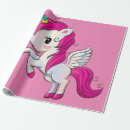 Search for magical unicorn birthday wrapping paper Pink