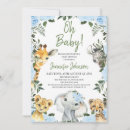 Search for zebra blue invitations Jungle animals