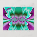 Recherche de motif abstrait vert cartes postales Pour elle