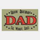Search for daddy rectangle stickers Vintage