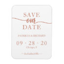 Search for rose gold save the date magnets Calligraphy