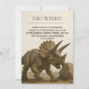 Search for triceratops invitations Prehistoric