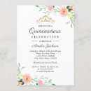 Search for peach quinceanera invitations 15th birthday