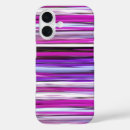 Recherche de rayures roses pourpres iphone coques Violet