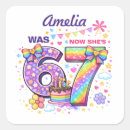 Search for 7th birthday stickers Rainbow