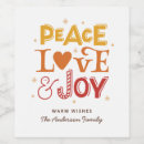 Search for peace love wine labels Red