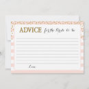 Search for bridal shower advice cards Blush pink
