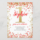 Search for red and gold birthday invitations Elegant