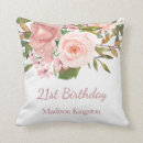 Search for 21st birthday pillows Pink