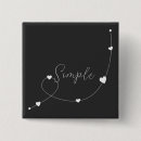 Recherche de coeur simple badges Amour