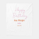 Search for birthday name blankets Calligraphy typography elegant