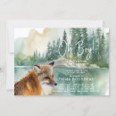 Recherche de fox baby shower invitations Bois