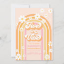 Search for five is a vibe birthday invitations Hippie birthday party