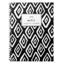 Search for black and white notebooks Boho
