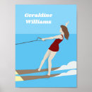 Recherche de skieuse posters Vintage