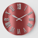 Search for burgundy clocks Metallic
