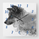 Recherche de loup gris horloges Blanc