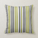 Search for olive green and grey pillows Stripes
