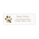 Search for faux return address labels Faux gold foil