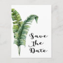 Search for palm leaves save the dates Destination
