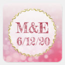 Search for bubbles wedding stickers Gold