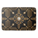 Search for elegant bath mats Black gold