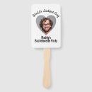 Search for game hand fans Face on a stick