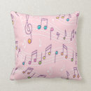 Search for musical notes pillows Band