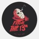 Search for friday the 13th stickers Bloody knife