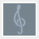 Recherche de clé autocollants Musique