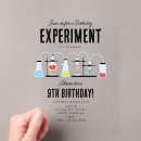 Search for girl science party invitations Chemistry