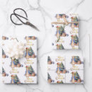 Recherche de lapins de noël papier cadeau Pour enfants