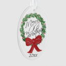 Recherche de wreath ornaments Aquarelle