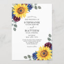 Search for sunflower and burgundy wedding invitations Fall