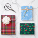 Search for mistletoe wrapping paper Plaid