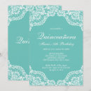 Recherche de dentelle blanche invitations Quinceanera