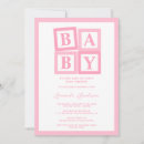 Recherche de abc baby shower invitations Rose