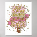 Recherche de desserts posters Calligraphie