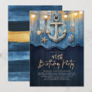 Search for anchor birthday invitations Coastal birthday party