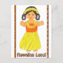 Search for luau postcards Hula