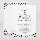 Search for heart bridal shower invitations Typography