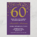 Search for milestone 60th birthday invitations Gold