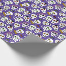 Search for purple skulls wrapping paper Scary