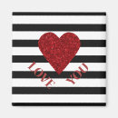 Recherche de rouge et blanc mariage magnets Noir