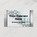 Search for mosaics business cards Silver