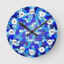 Search for blue stained glass clocks Colourful